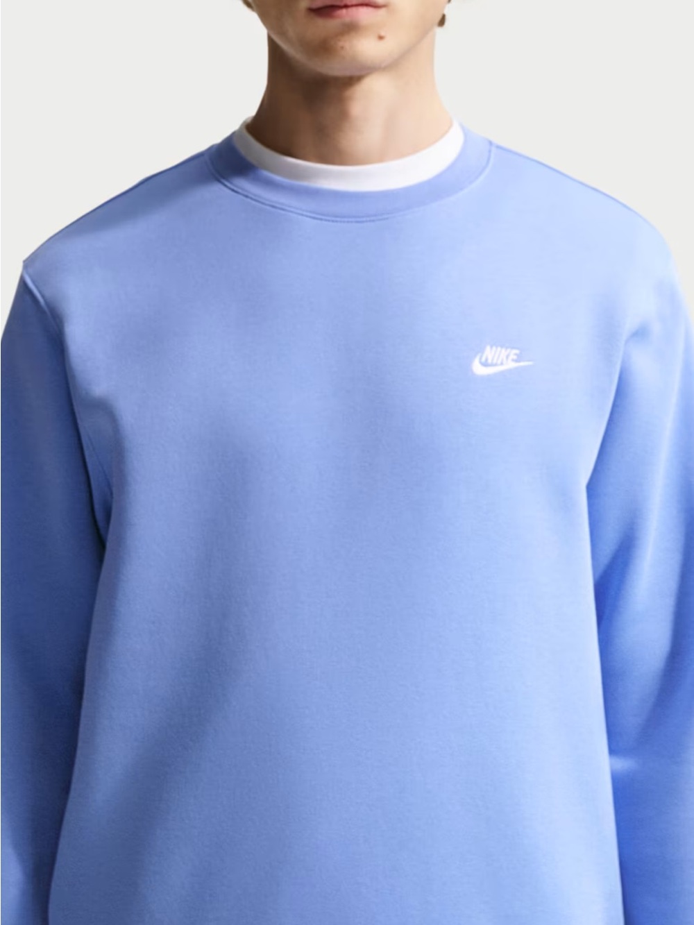 Nike Periwinkle Crewneck Sweatshirt - Small White Swoosh. Size Medium. NWT